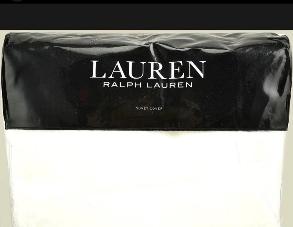 Ralph Lauren Mya FULL / QUEEN Duvet Cover White